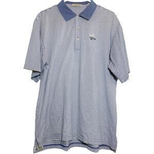 Peter Millar Polo Shirt San Diego Short Sleeve Collared The Bridges Striped L